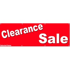 Clearance Sale PVC Banner